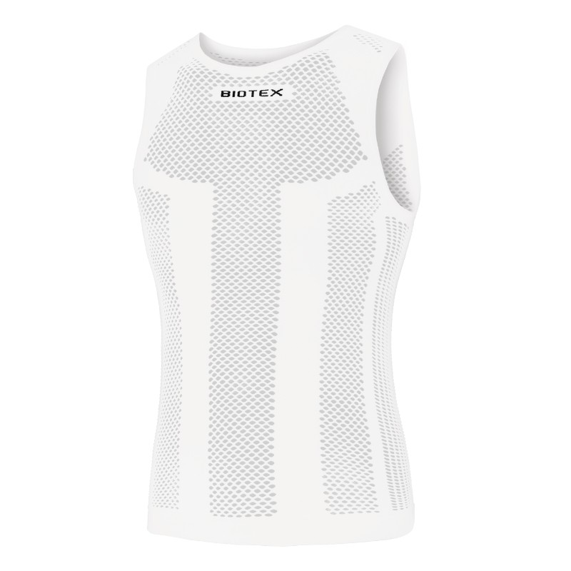 Biotex Canotta a Rete Piuma Bianco